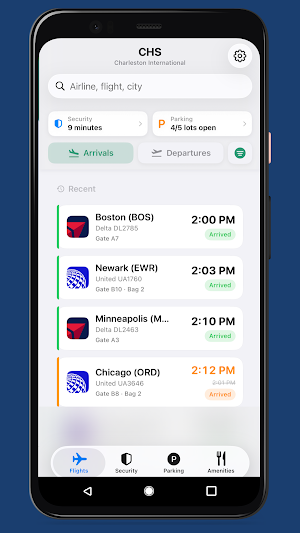 Fly CHS: Flights & Parking Screenshot 0