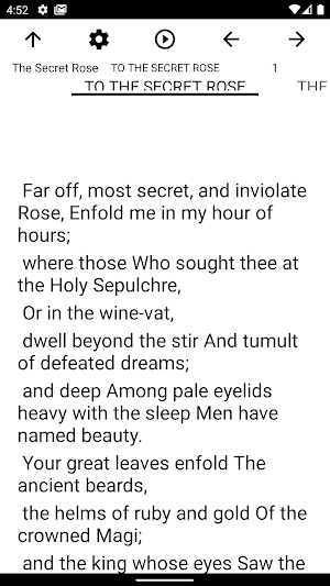 Book, The Secret Rose Screenshot 1