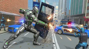 City Flying Bat Robot Hero Screenshot 2