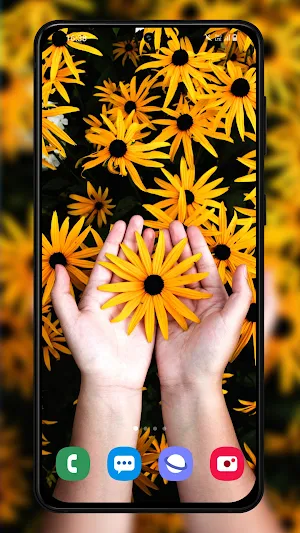 Flowers wallpaper background Screenshot 2