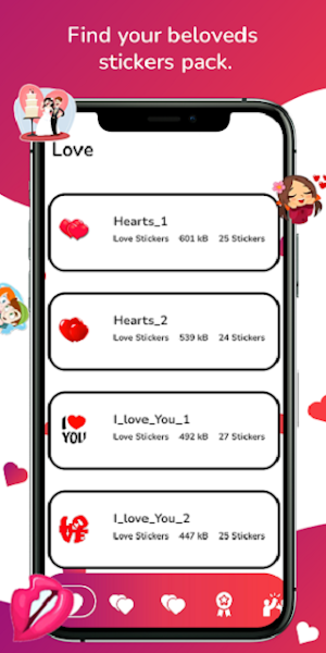Romantic Couple WA Stickers Screenshot 2
