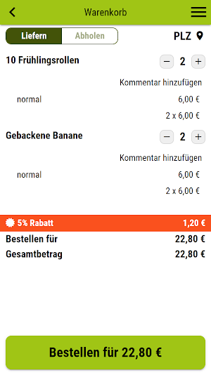 Schnell Pizza Service Screenshot 1