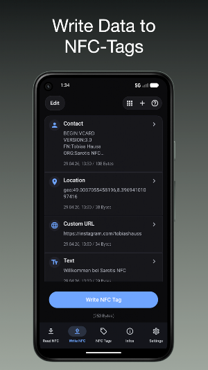Sarotis-NFC Tools / Reader Screenshot 1