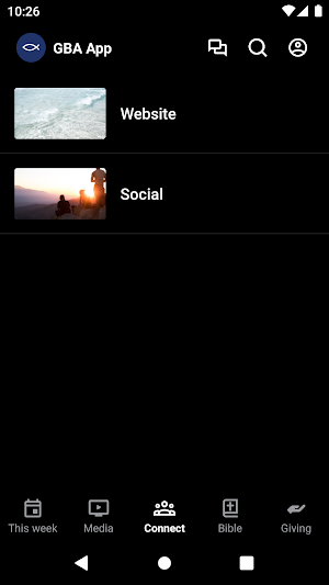 Geneva Baptist Association Screenshot 2
