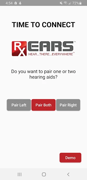 RxEars Remote Control App Screenshot 0