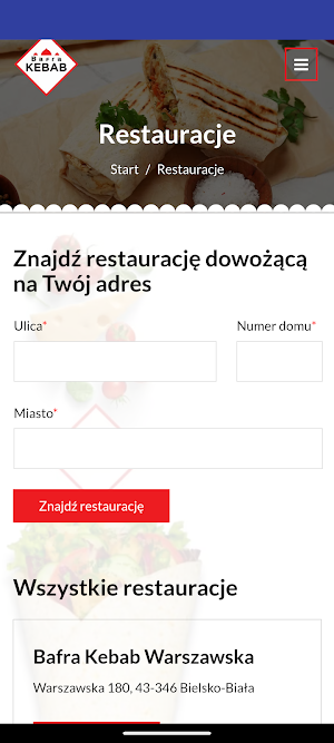 Bafra Kebab Bielsko Biała Screenshot 0