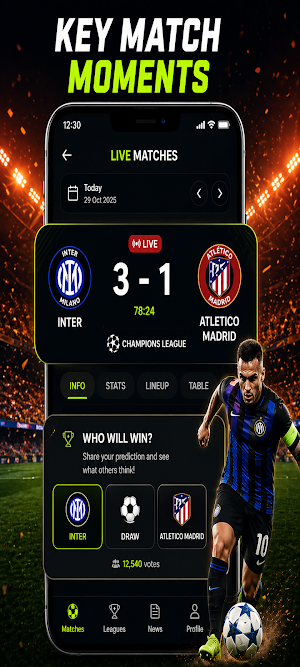 Football Match Live:Scores Screenshot 2