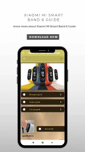 Xiaomi Mi Smart Band 6 Guide Screenshot 1