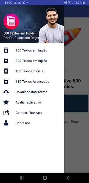 100 Textos em Inglês Screenshot 1