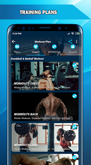 Dumbbell barbell workout PRO Screenshot 3