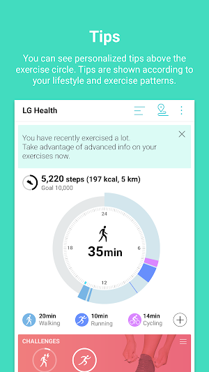 LG Health Screenshot 1