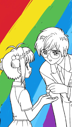 Sakura School coloring book Screenshot 1