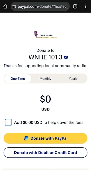 WNHE Radio Screenshot 2