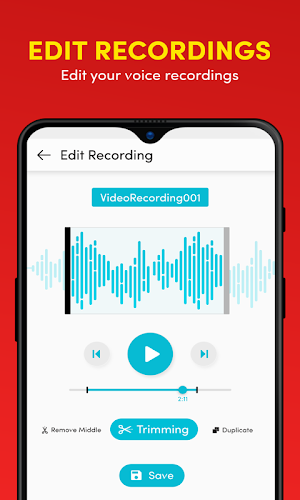 Auto Call, Audio, Sound, Voice Recorder & Editor Screenshot 3