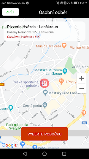Pizzerie Hvězda Screenshot 1