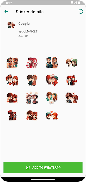 Love Couple Stickers WASticker Screenshot 2
