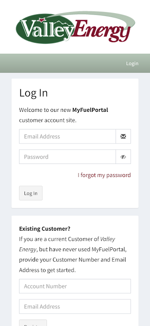 Valley Energy Portal Screenshot 0