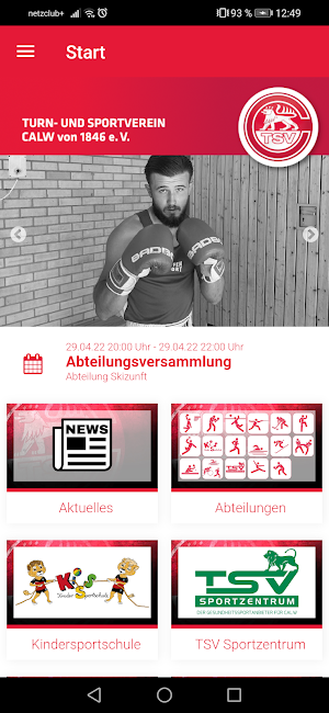 TSV Calw v. 1846 e.V. Screenshot 1
