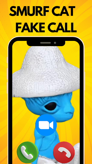Smurf Cat: Fake Call Prank Screenshot 1