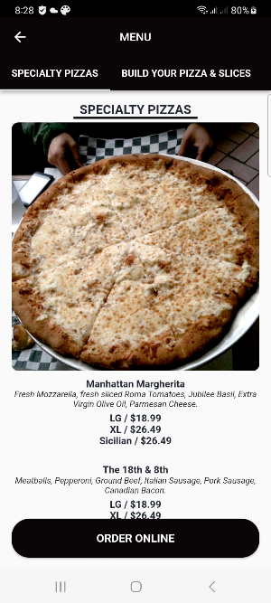 AJ'S NY Pizzeria Screenshot 2