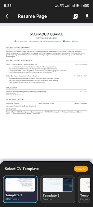 Cv Macker Screenshot 3