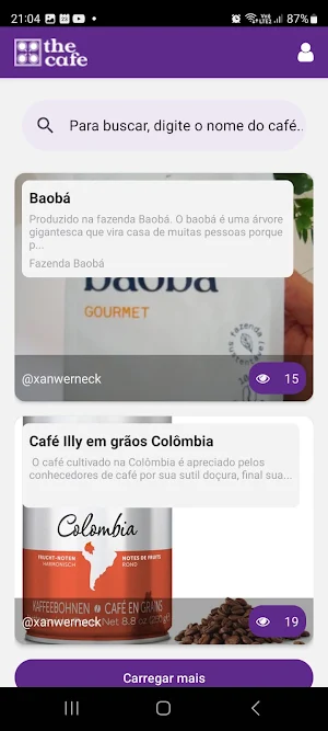 The Cafe: Tudo sobre café Screenshot 2