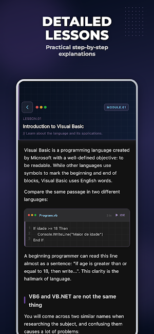 Learning Visual Basic Screenshot 3