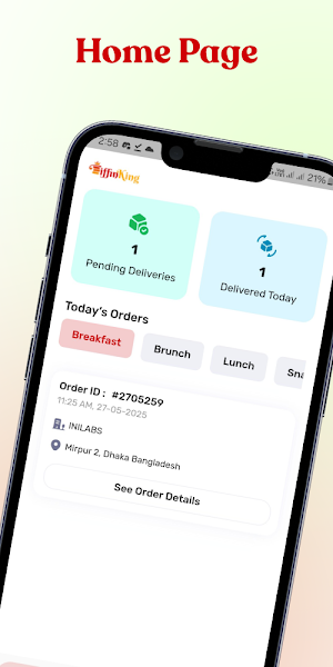 TiffinKing - Delivery Boy Screenshot 0