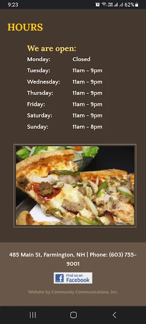 Farmington House of Pizza Screenshot 3