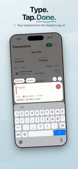 Money2Time: Expense Tracker Screenshot 0