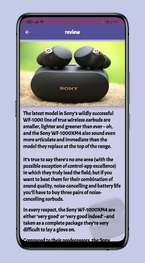 Sony wf-1000xm4 Guide Screenshot 1
