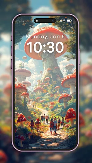 Mushroom Wallpaper Art Screenshot 3