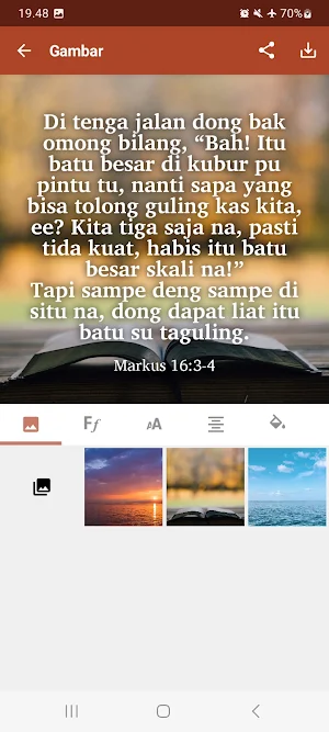 Alor Malay Bible App Screenshot 1