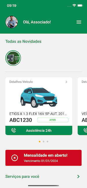 HELP CAR CLUBE DE BENEFÍCIOS Screenshot 1
