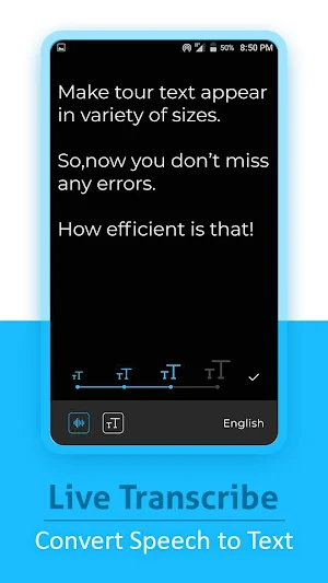 live transcribe - speech to text converter Screenshot 3