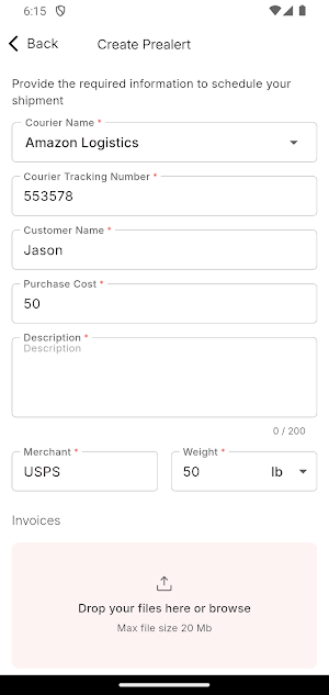 SSN Shipping Service Screenshot 0