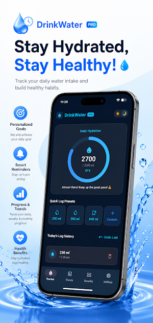 DrinkWater: Daily Hydration Screenshot 0