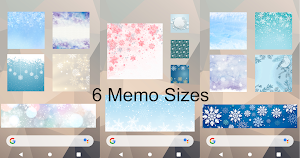 Sticky Memo Notepad Winter Screenshot 1