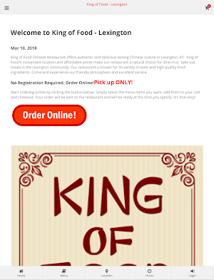King of Food Lexington Order Screenshot 3