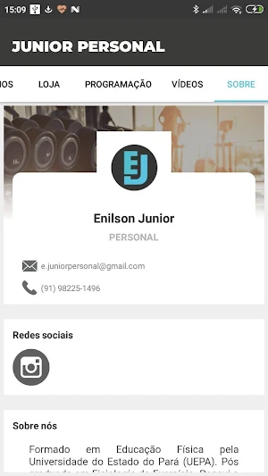 Enilson Junior Personal Trainer Screenshot 0