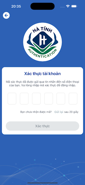 HaTinh Auth Screenshot 1
