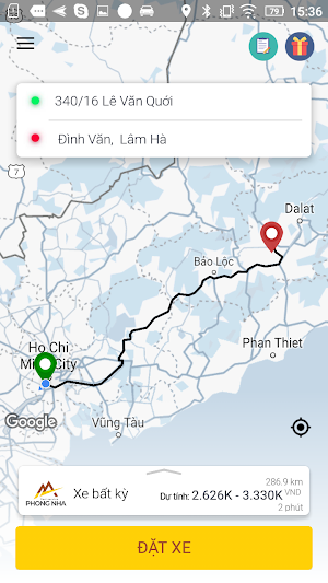 Taxi Phong Nha Screenshot 2