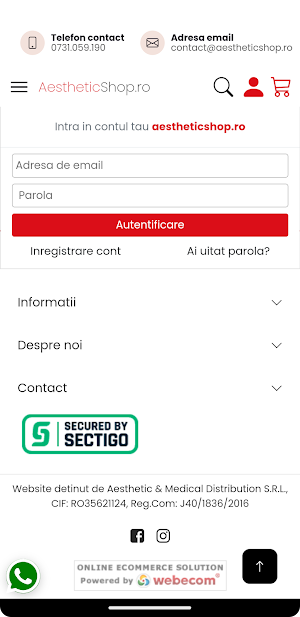 AestheticShop.ro Screenshot 2