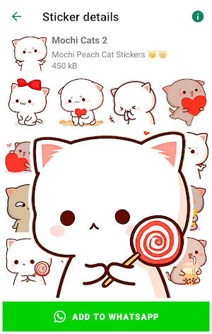 Mochi Cat Stickers for WhatsAp Screenshot 0