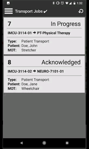 Patient Flow Screenshot 1