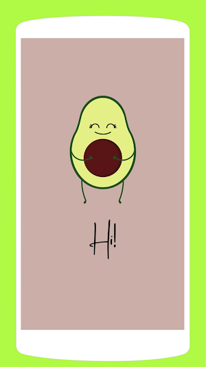 Cute Avocado Wallpaper HD 4K Screenshot 1