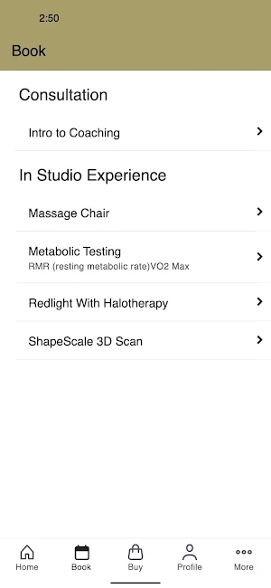BodyCircuit Booking Screenshot 1