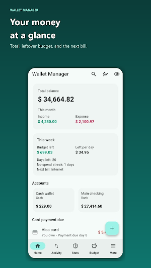 wallet manager Screenshot 1