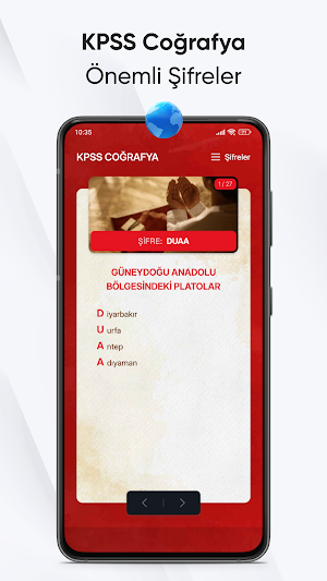 KPSS Coğrafya Önemli Şifreler Screenshot 0