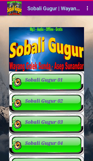 Sobali Gugur Wayang Golek Screenshot 2